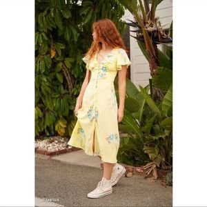 Urban outfitters floral button up dress